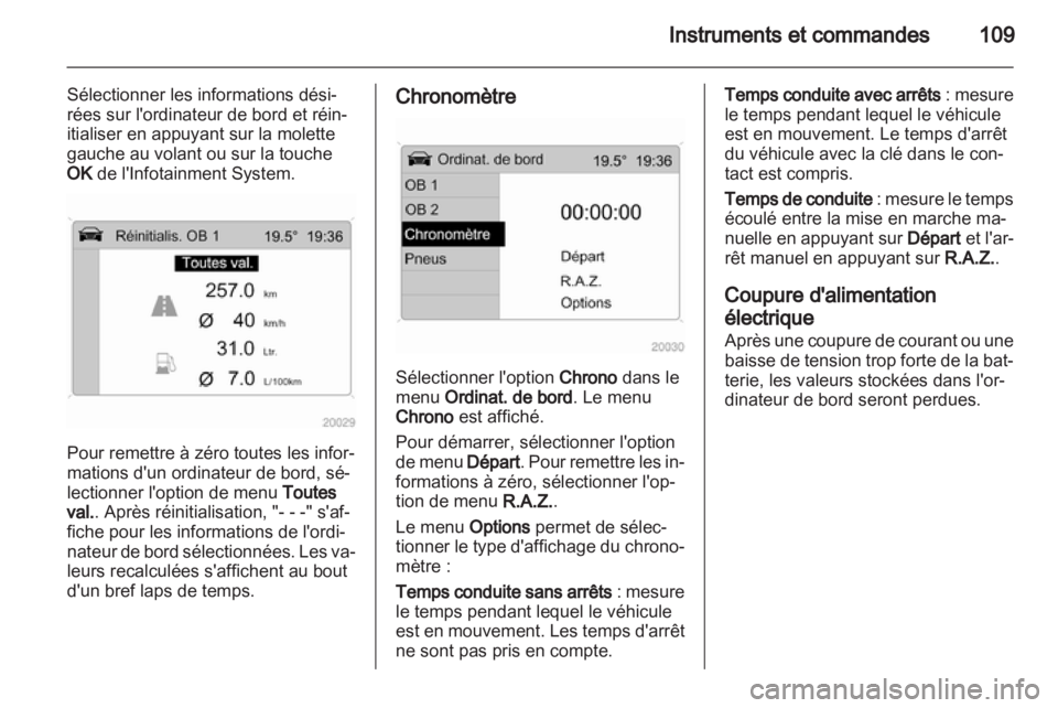 OPEL ANTARA 2013.5  Manuel dutilisation (in French) 