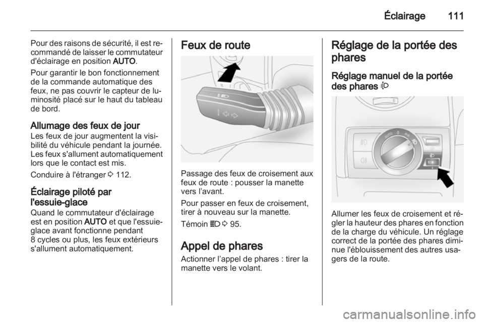 OPEL ANTARA 2013.5  Manuel dutilisation (in French) 