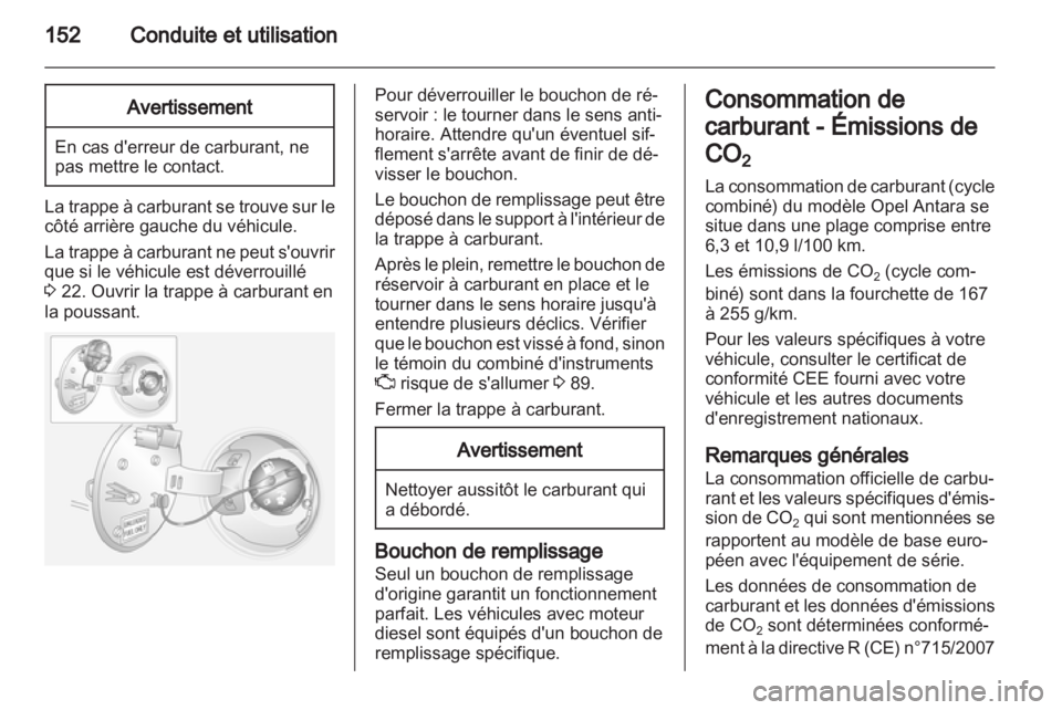 OPEL ANTARA 2013.5  Manuel dutilisation (in French) 