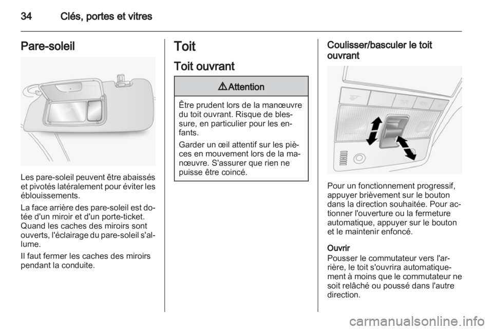 OPEL ANTARA 2013.5  Manuel dutilisation (in French) 