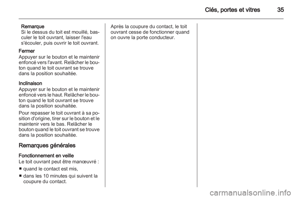OPEL ANTARA 2013.5  Manuel dutilisation (in French) 