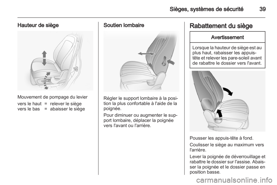 OPEL ANTARA 2013.5  Manuel dutilisation (in French) 