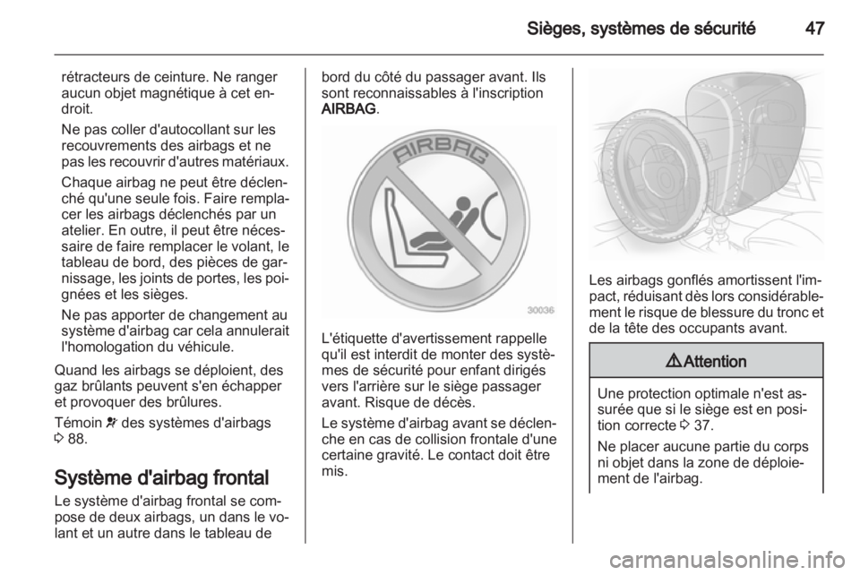 OPEL ANTARA 2013.5  Manuel dutilisation (in French) 