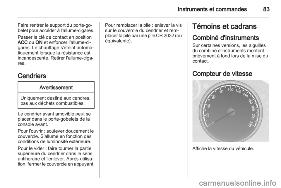 OPEL ANTARA 2013.5  Manuel dutilisation (in French) 