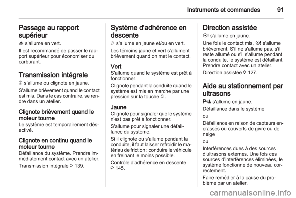 OPEL ANTARA 2013.5  Manuel dutilisation (in French) 