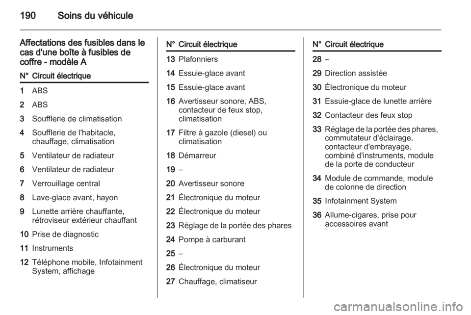OPEL ASTRA H 2010.5  Manuel dutilisation (in French) 