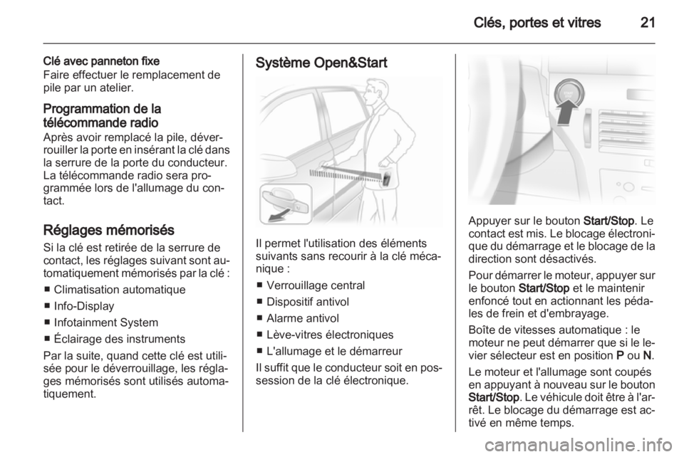 OPEL ASTRA H 2010.5  Manuel dutilisation (in French) 