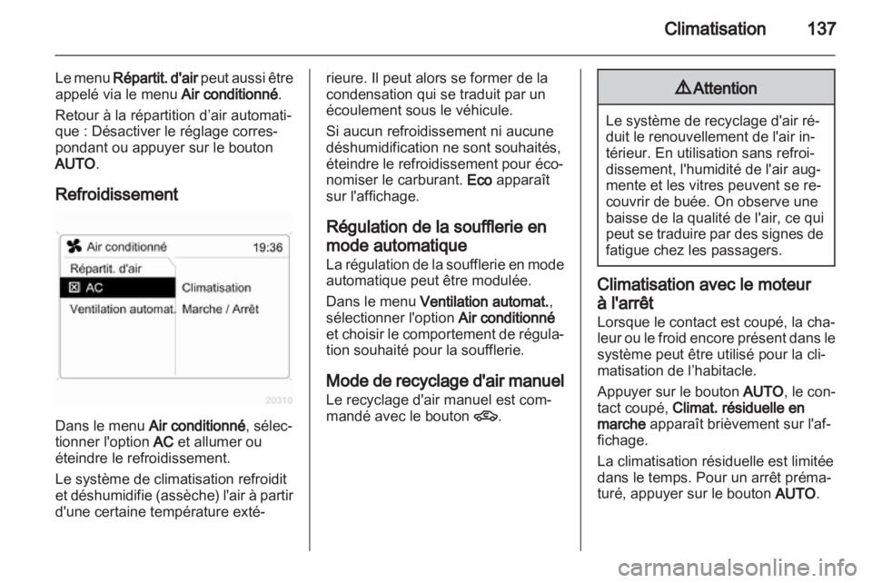 OPEL ASTRA H 2012  Manuel dutilisation (in French) 