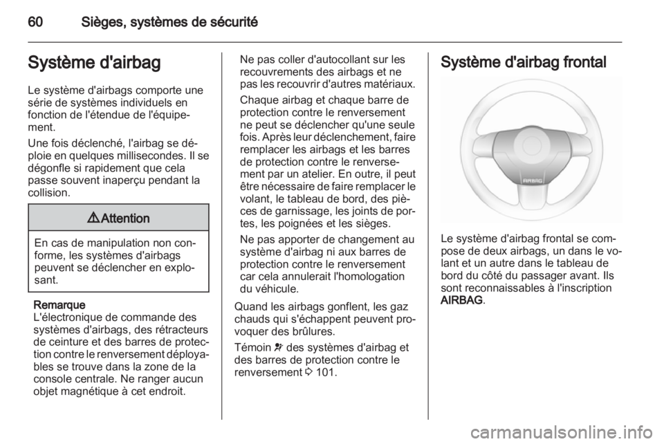 OPEL ASTRA H 2012  Manuel dutilisation (in French) 