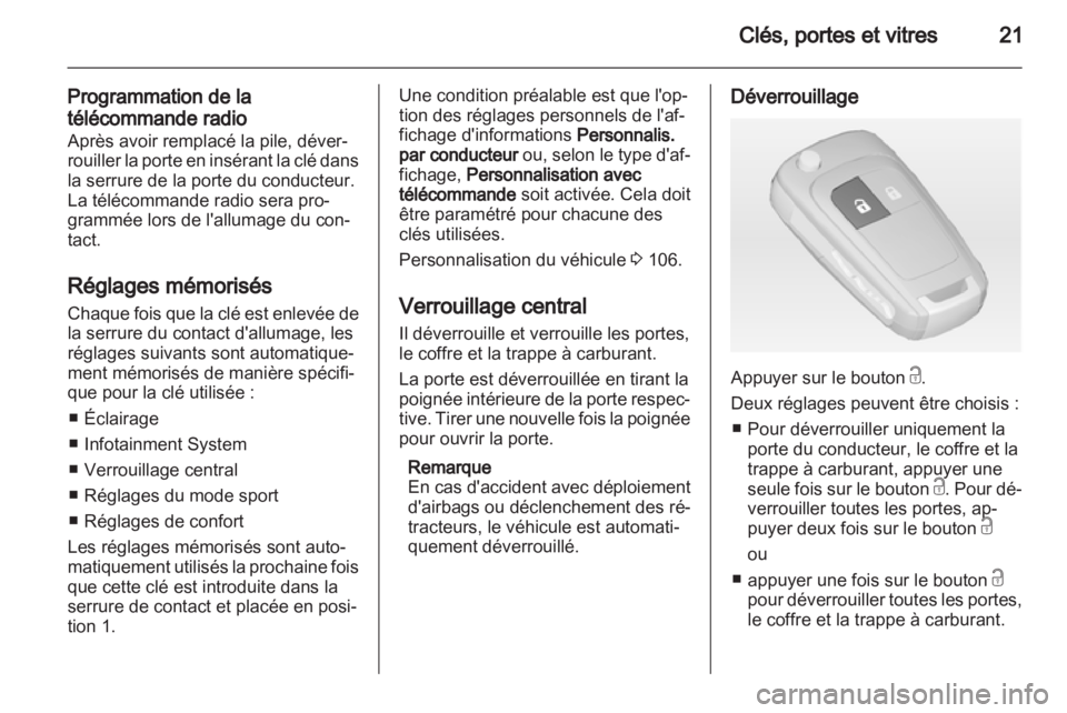 OPEL ASTRA J 2010.5  Manuel dutilisation (in French) 