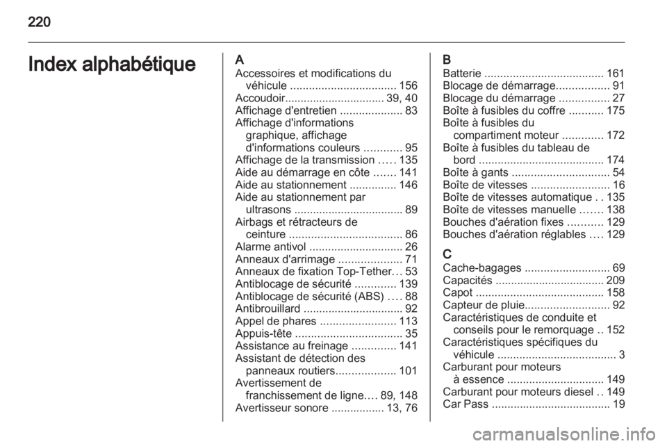 OPEL ASTRA J 2010.5  Manuel dutilisation (in French) 