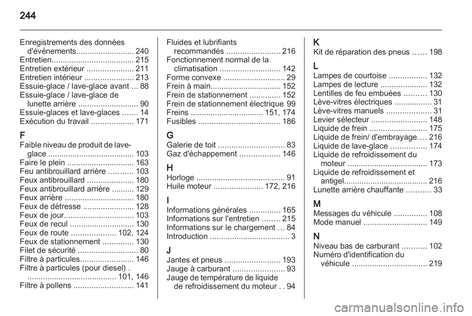 OPEL ASTRA J 2011  Manuel dutilisation (in French) 