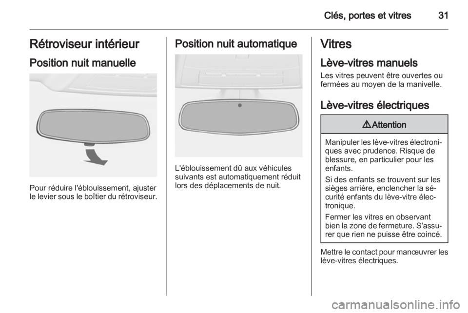 OPEL ASTRA J 2011  Manuel dutilisation (in French) 