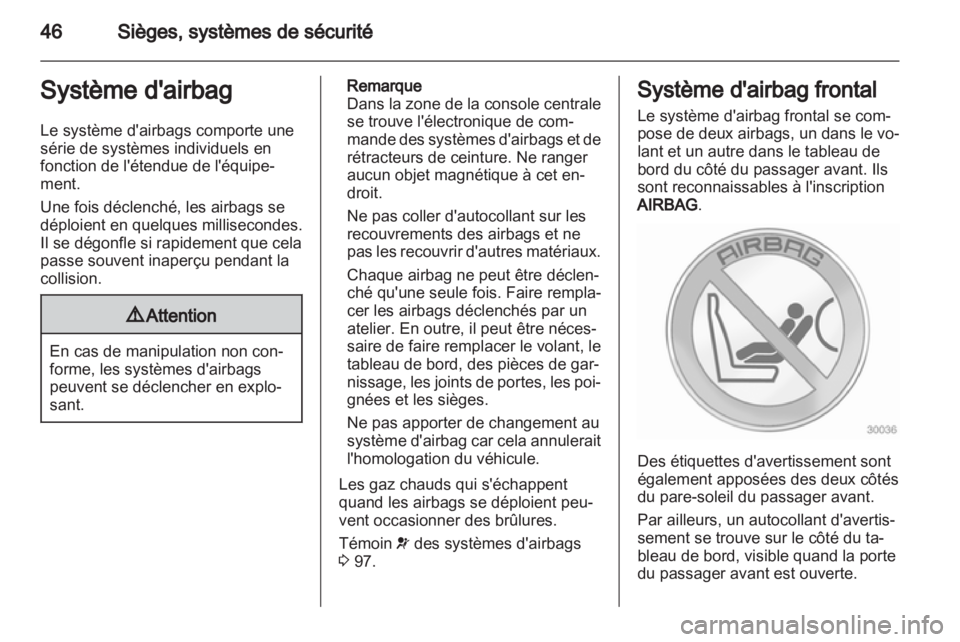 OPEL ASTRA J 2011  Manuel dutilisation (in French) 