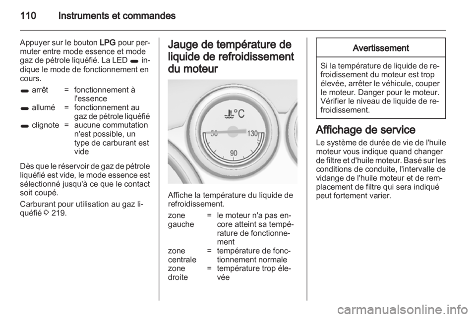 OPEL ASTRA J 2013  Manuel dutilisation (in French) 