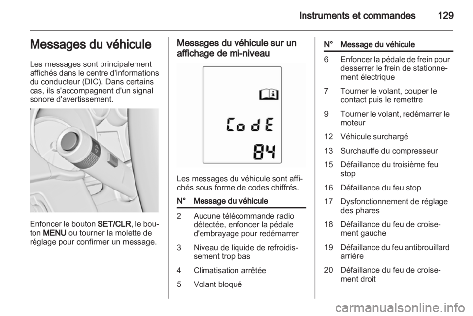 OPEL ASTRA J 2013  Manuel dutilisation (in French) 