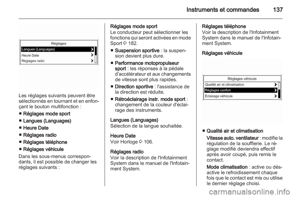 OPEL ASTRA J 2013  Manuel dutilisation (in French) 