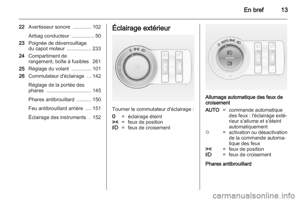 OPEL ASTRA J 2013  Manuel dutilisation (in French) 