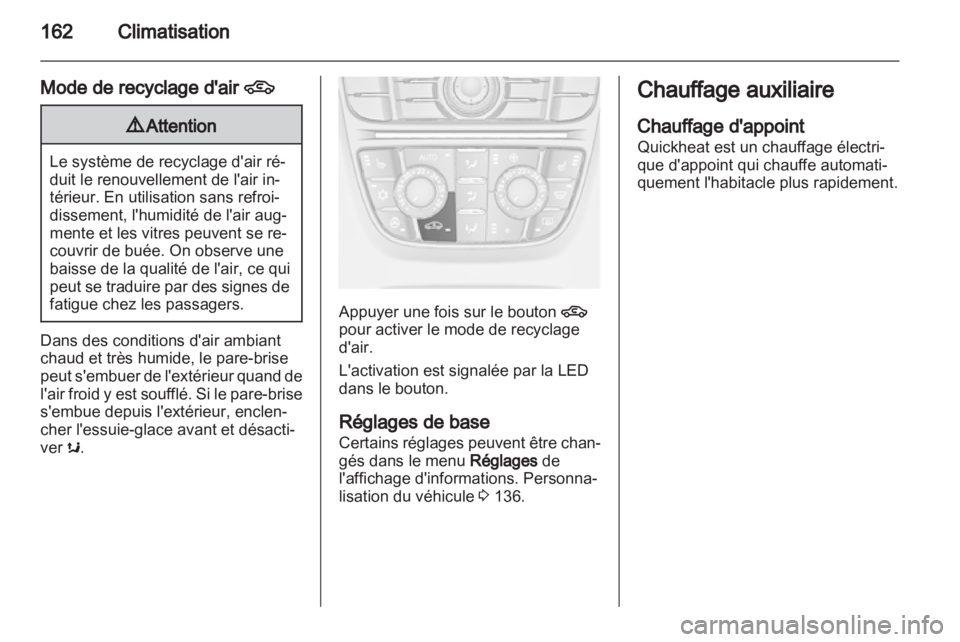 OPEL ASTRA J 2013  Manuel dutilisation (in French) 