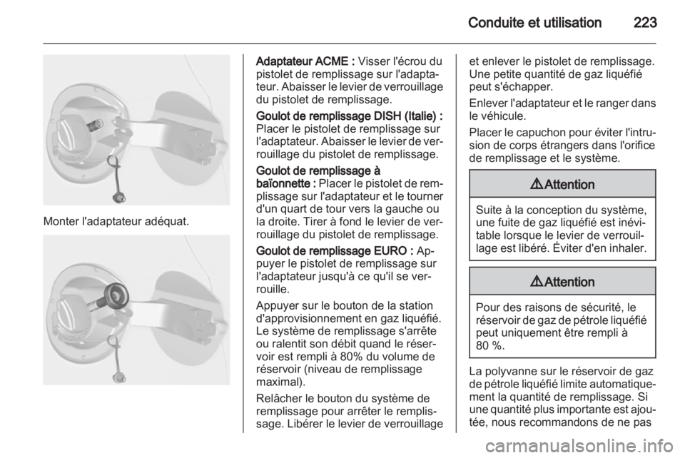 OPEL ASTRA J 2013  Manuel dutilisation (in French) 