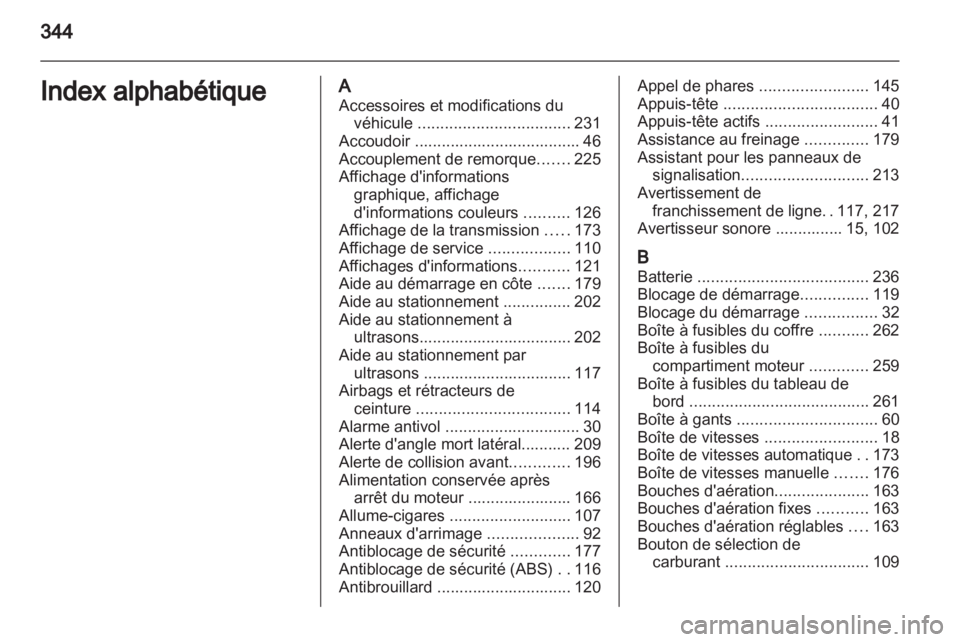 OPEL ASTRA J 2013  Manuel dutilisation (in French) 