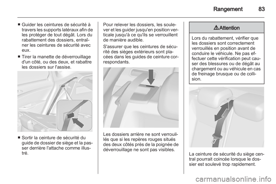OPEL ASTRA J 2013  Manuel dutilisation (in French) 