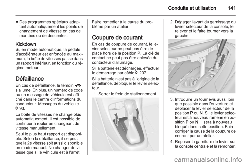 OPEL ASTRA J GTC 2012.5  Manuel dutilisation (in French) 