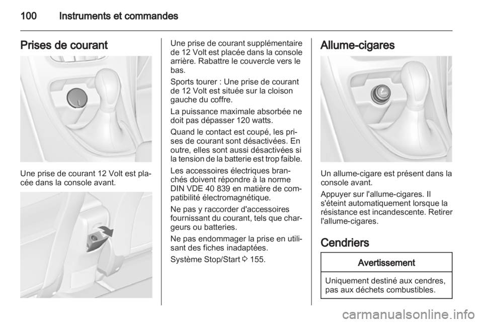 OPEL ASTRA J HB5 & ST 2012  Manuel dutilisation (in French) 