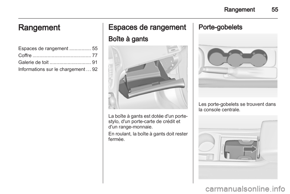 OPEL ASTRA J HB5 & ST 2012  Manuel dutilisation (in French) 