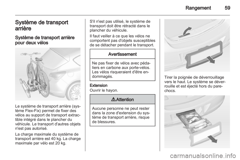 OPEL ASTRA J HB5 & ST 2012  Manuel dutilisation (in French) 