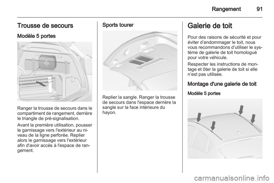 OPEL ASTRA J HB5 & ST 2012  Manuel dutilisation (in French) 