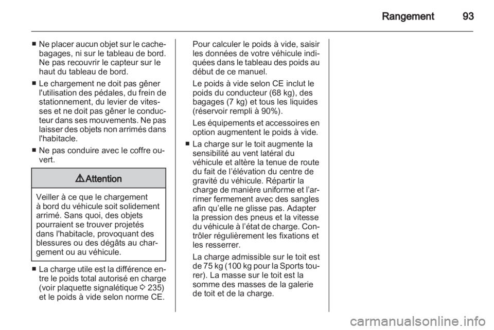 OPEL ASTRA J HB5 & ST 2012  Manuel dutilisation (in French) 