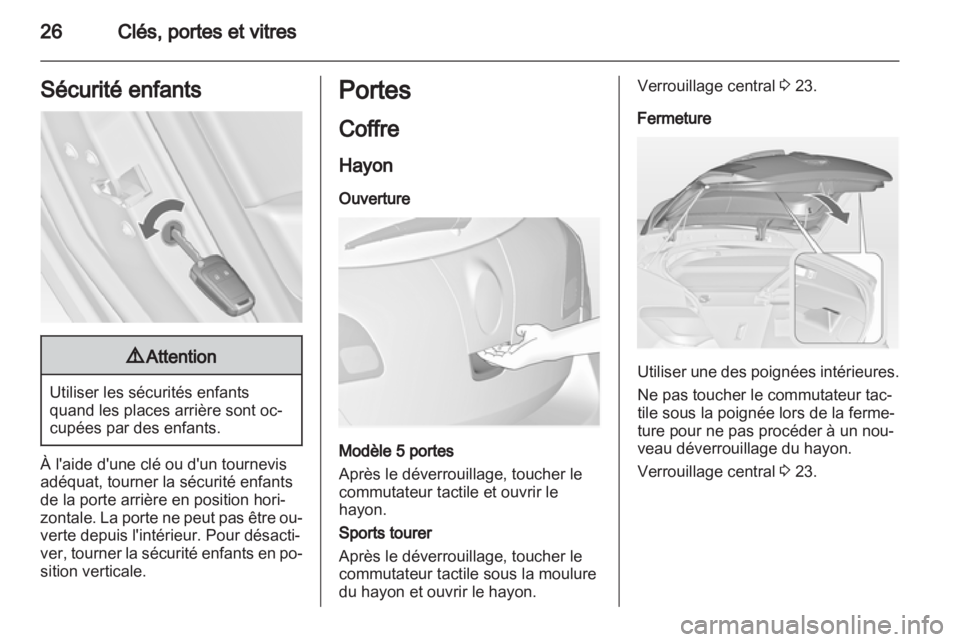 OPEL ASTRA J HB5 & ST 2012.5  Manuel dutilisation (in French) 