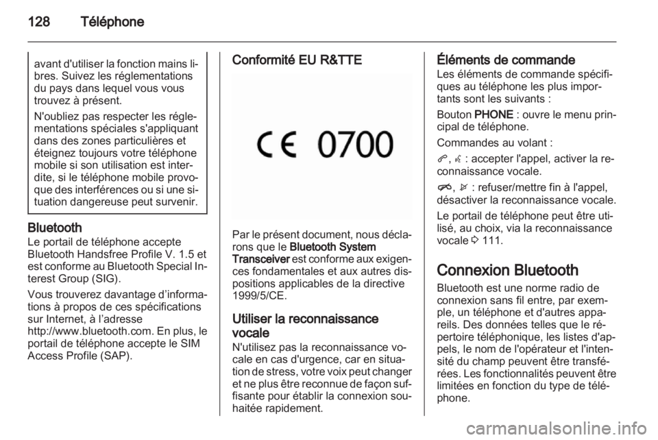 OPEL CASCADA 2013.5  Manuel multimédia (in French) 