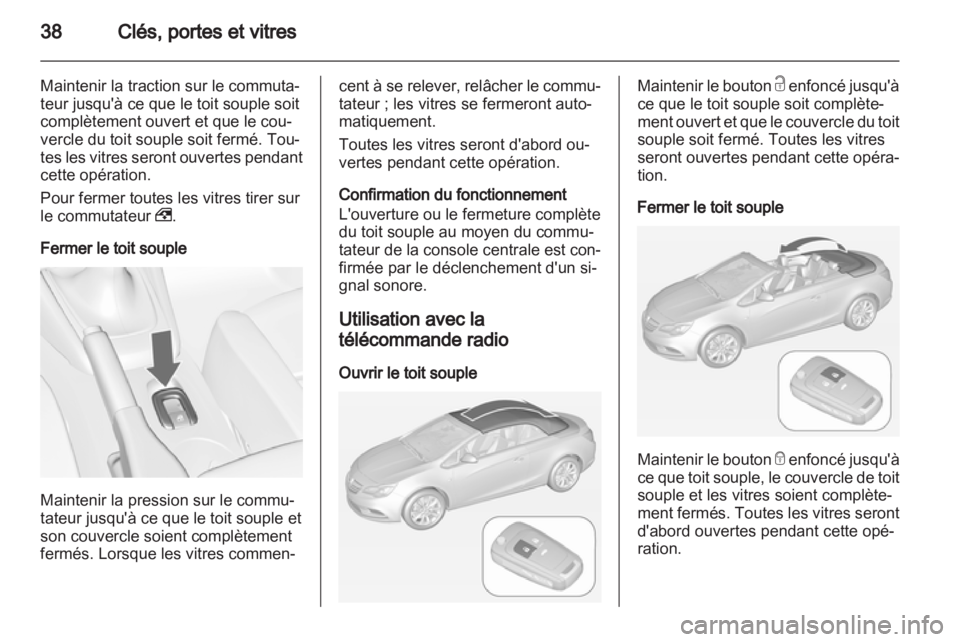 OPEL CASCADA 2013.5  Manuel dutilisation (in French) 