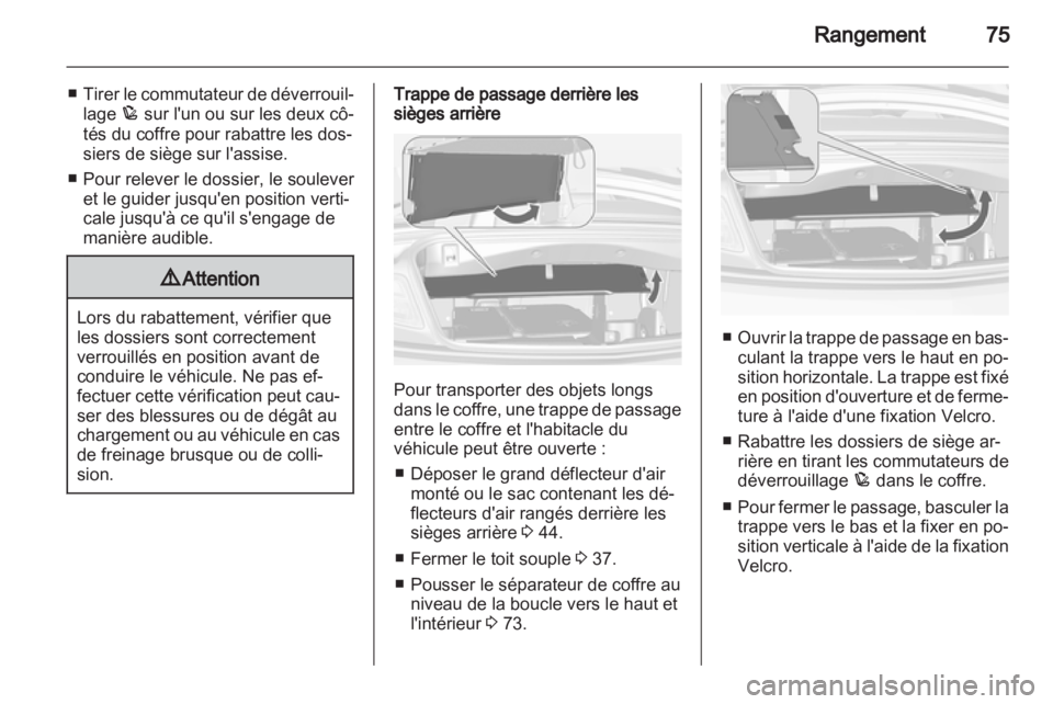 OPEL CASCADA 2013.5  Manuel dutilisation (in French) 