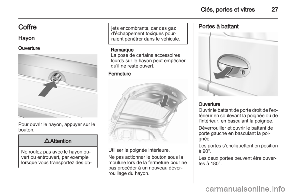OPEL COMBO 2011  Manuel dutilisation (in French) 