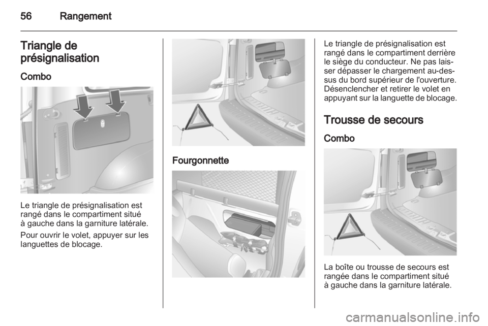 OPEL COMBO 2011  Manuel dutilisation (in French) 