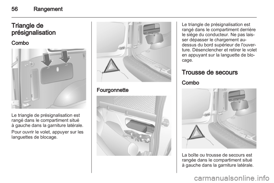 OPEL COMBO 2011.5  Manuel dutilisation (in French) 