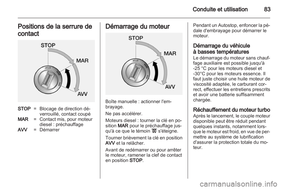 OPEL COMBO D 2012  Manuel dutilisation (in French) 
