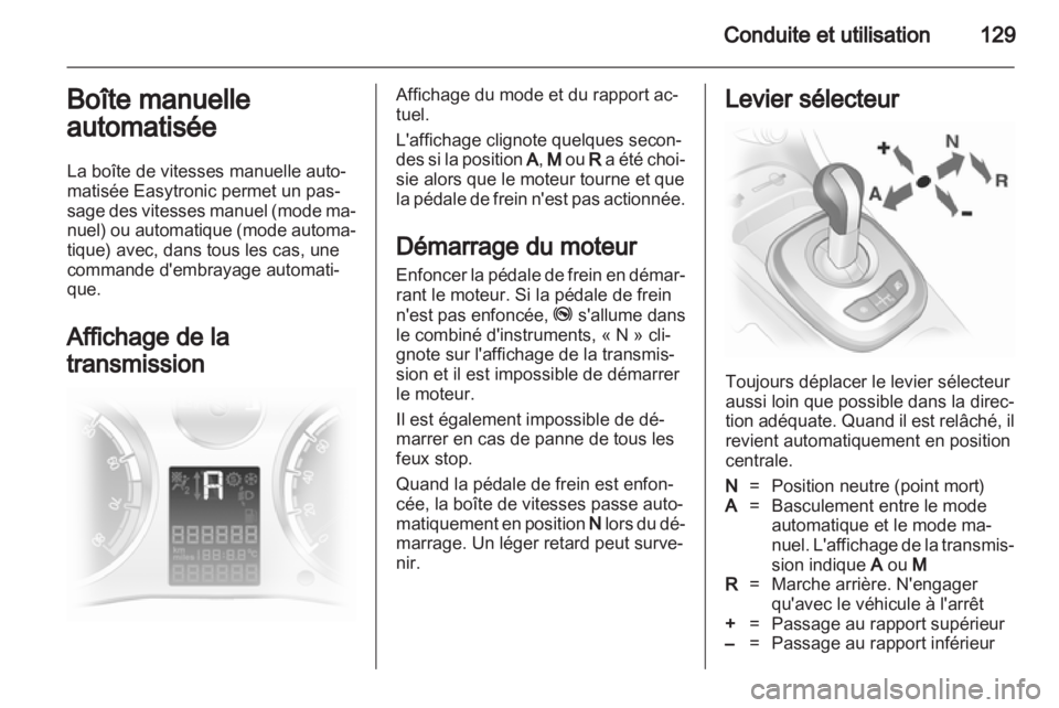 OPEL CORSA 2011.5  Manuel dutilisation (in French) 