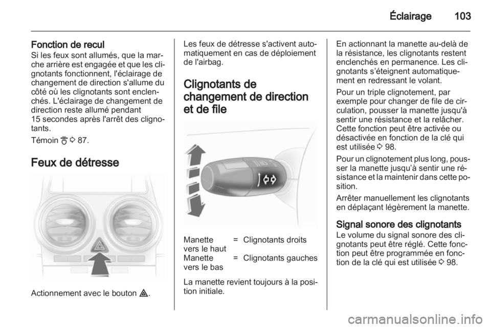 OPEL CORSA 2012  Manuel dutilisation (in French) 