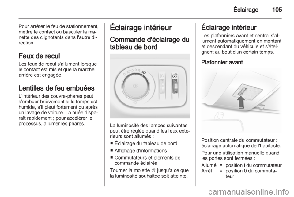 OPEL CORSA 2012  Manuel dutilisation (in French) 
