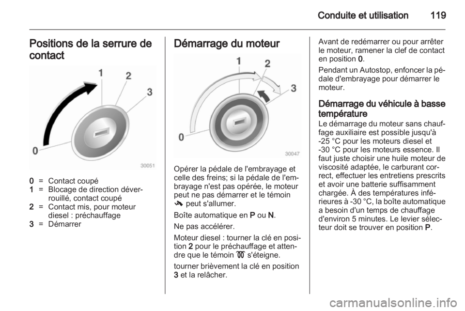 OPEL CORSA 2012  Manuel dutilisation (in French) 