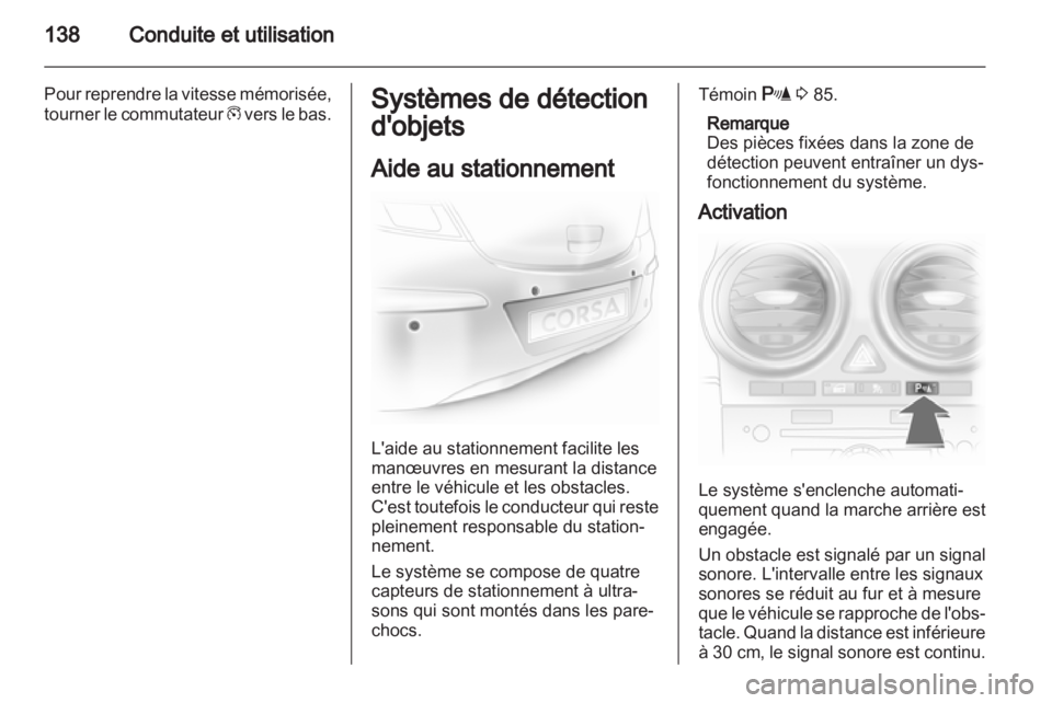 OPEL CORSA 2012  Manuel dutilisation (in French) 