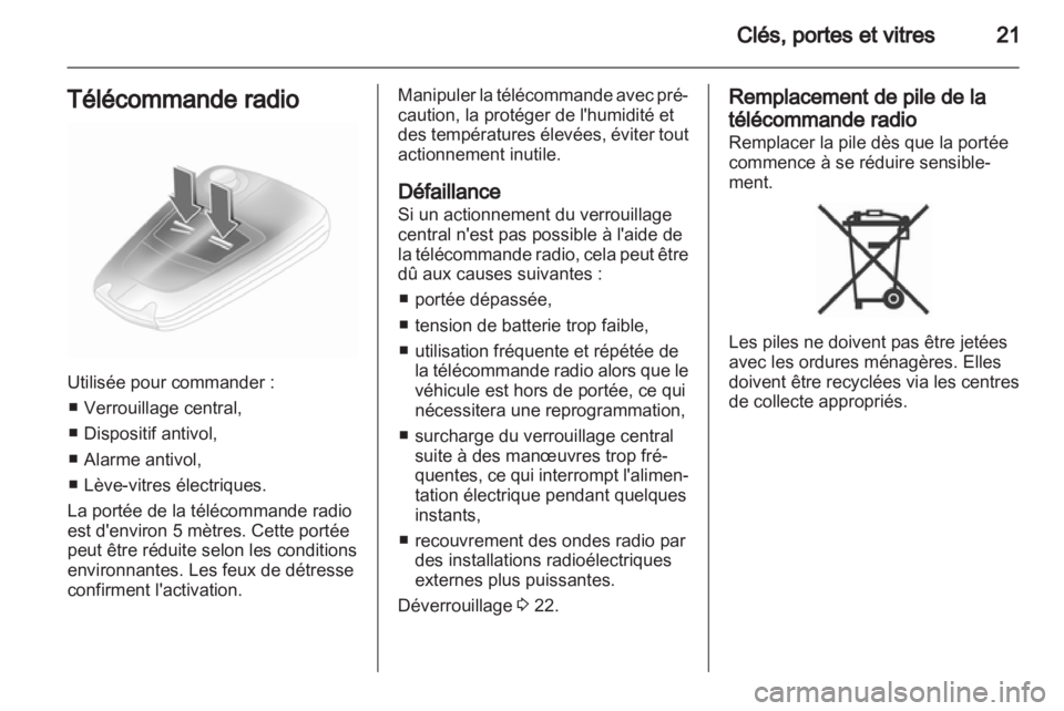 OPEL CORSA 2012  Manuel dutilisation (in French) 