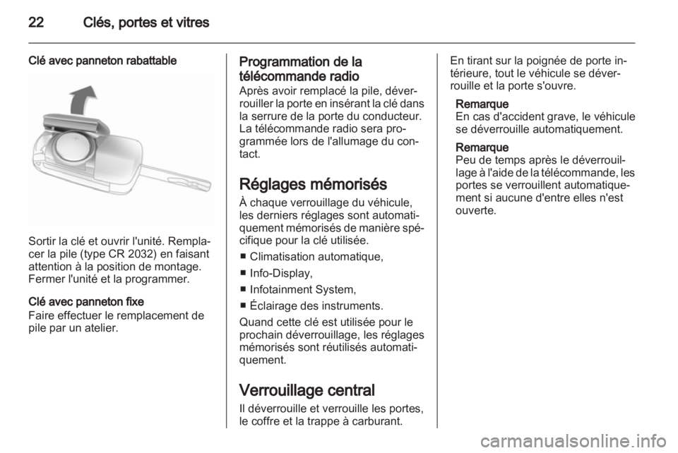 OPEL CORSA 2012  Manuel dutilisation (in French) 