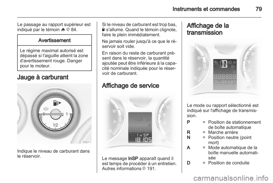 OPEL CORSA 2012  Manuel dutilisation (in French) 