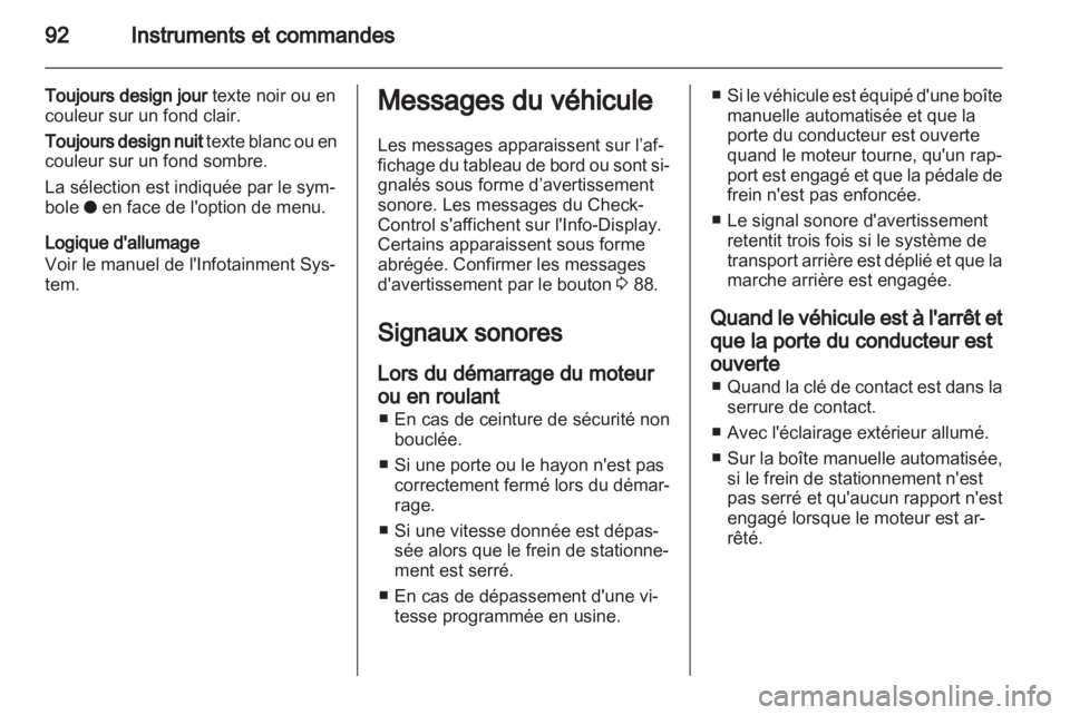 OPEL CORSA 2012  Manuel dutilisation (in French) 