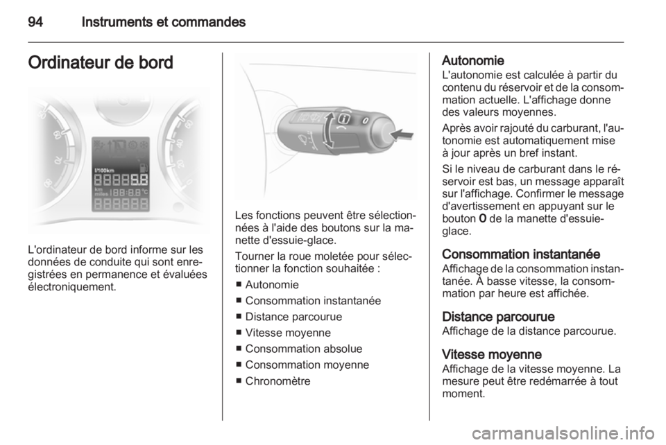 OPEL CORSA 2012  Manuel dutilisation (in French) 